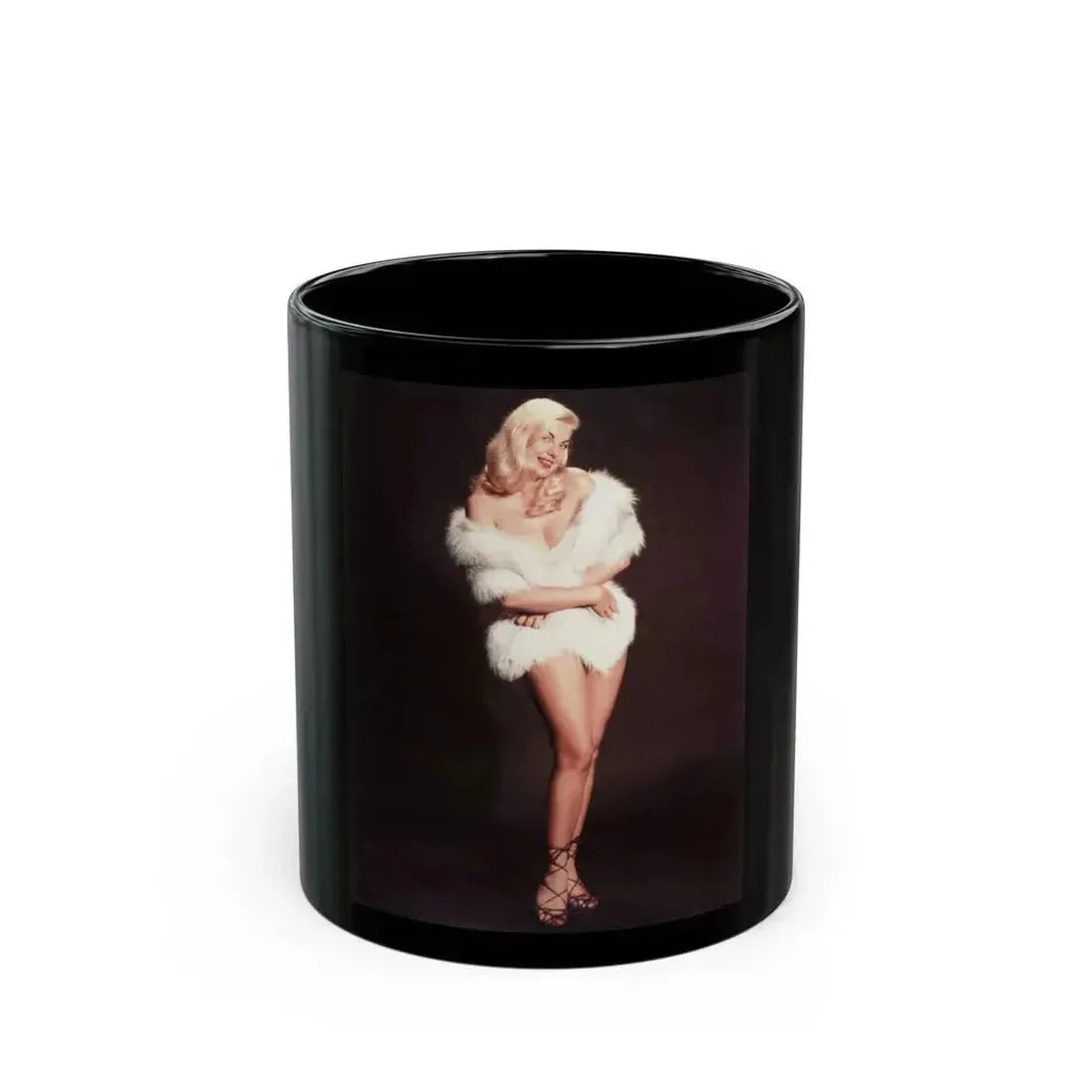 Barbara Nichols #578 (Vintage Female Icon) Black Coffee Mug 11oz - Go Mug Yourself