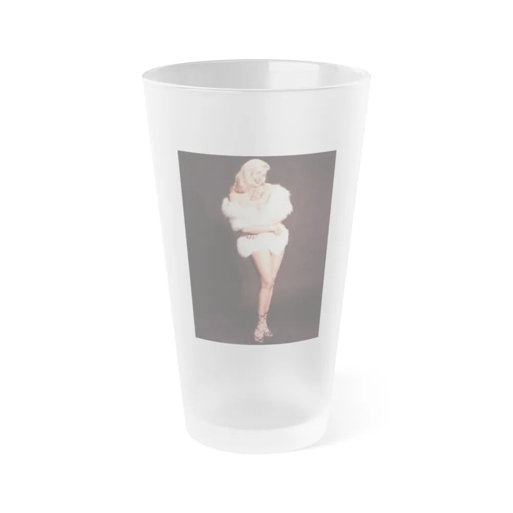 Barbara Nichols #578 (Vintage Female Icon) Frosted Pint Glass 16oz-16oz-Frosted-Go Mug Yourself