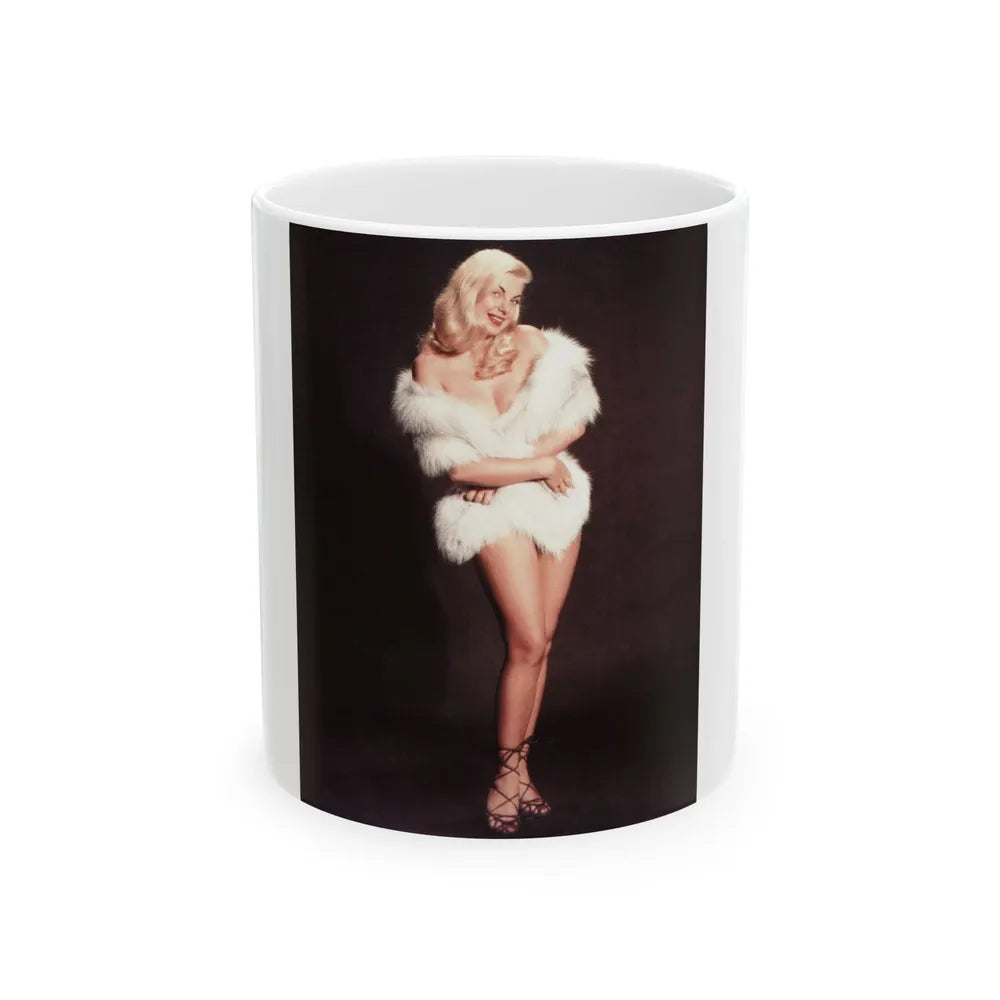 Barbara Nichols #578 (Vintage Female Icon) White Coffee Mug-11oz-Go Mug Yourself