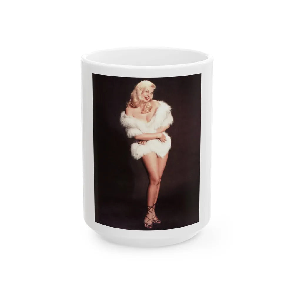 Barbara Nichols #578 (Vintage Female Icon) White Coffee Mug-15oz-Go Mug Yourself