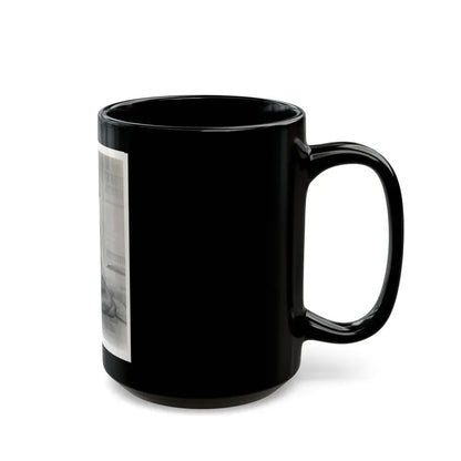 Barbara Nichols #579 - 8x10 B&W Full Body Irving Klaw Negative Re-Strike Glamour Photo from 50's (Vintage Female Icon) Black Coffee Mug - Go Mug Yourself