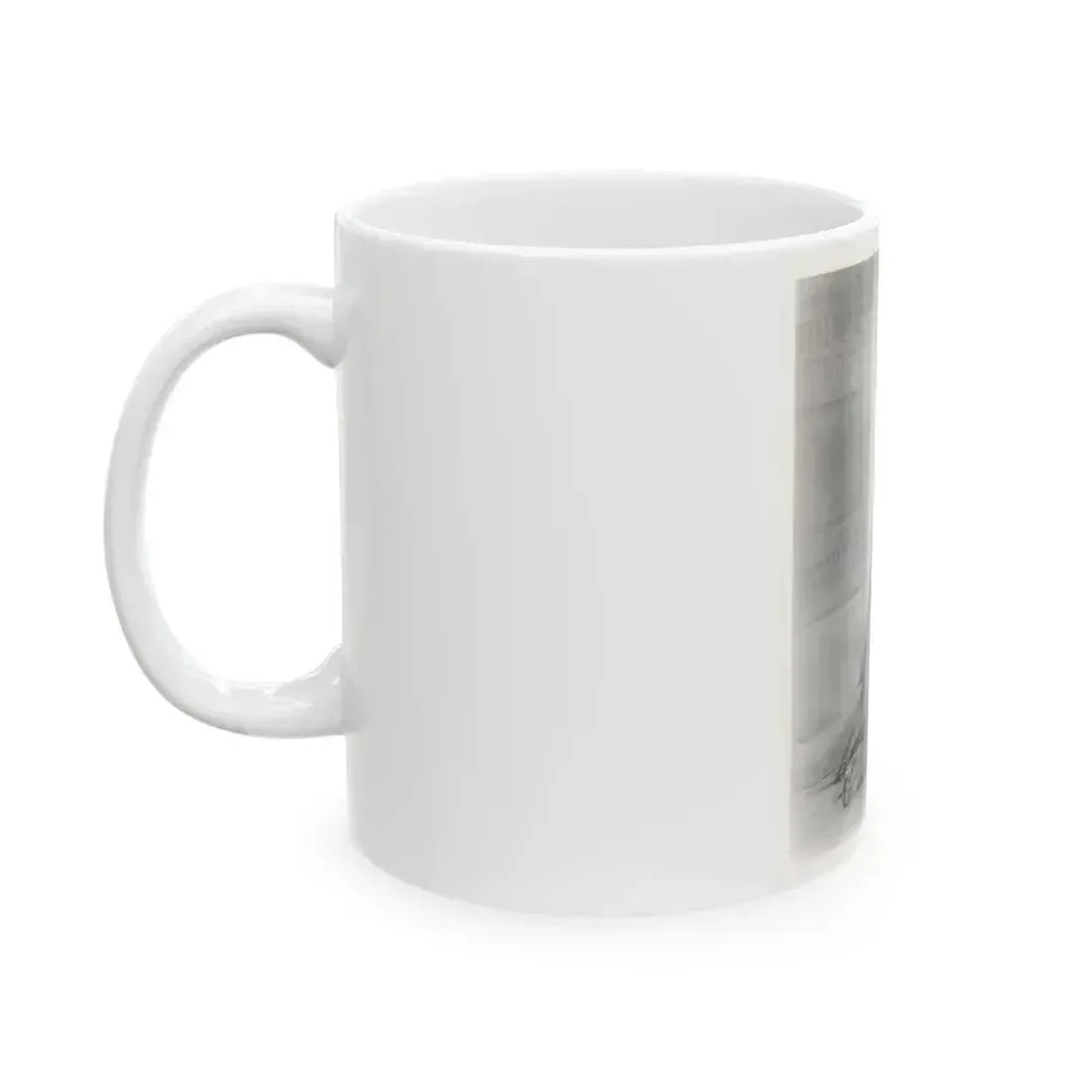 Barbara Nichols #579 - 8x10 B&W Full Body Irving Klaw Negative Re-Strike Glamour Photo from 50's (Vintage Female Icon) White Coffee Mug - Go Mug Yourself