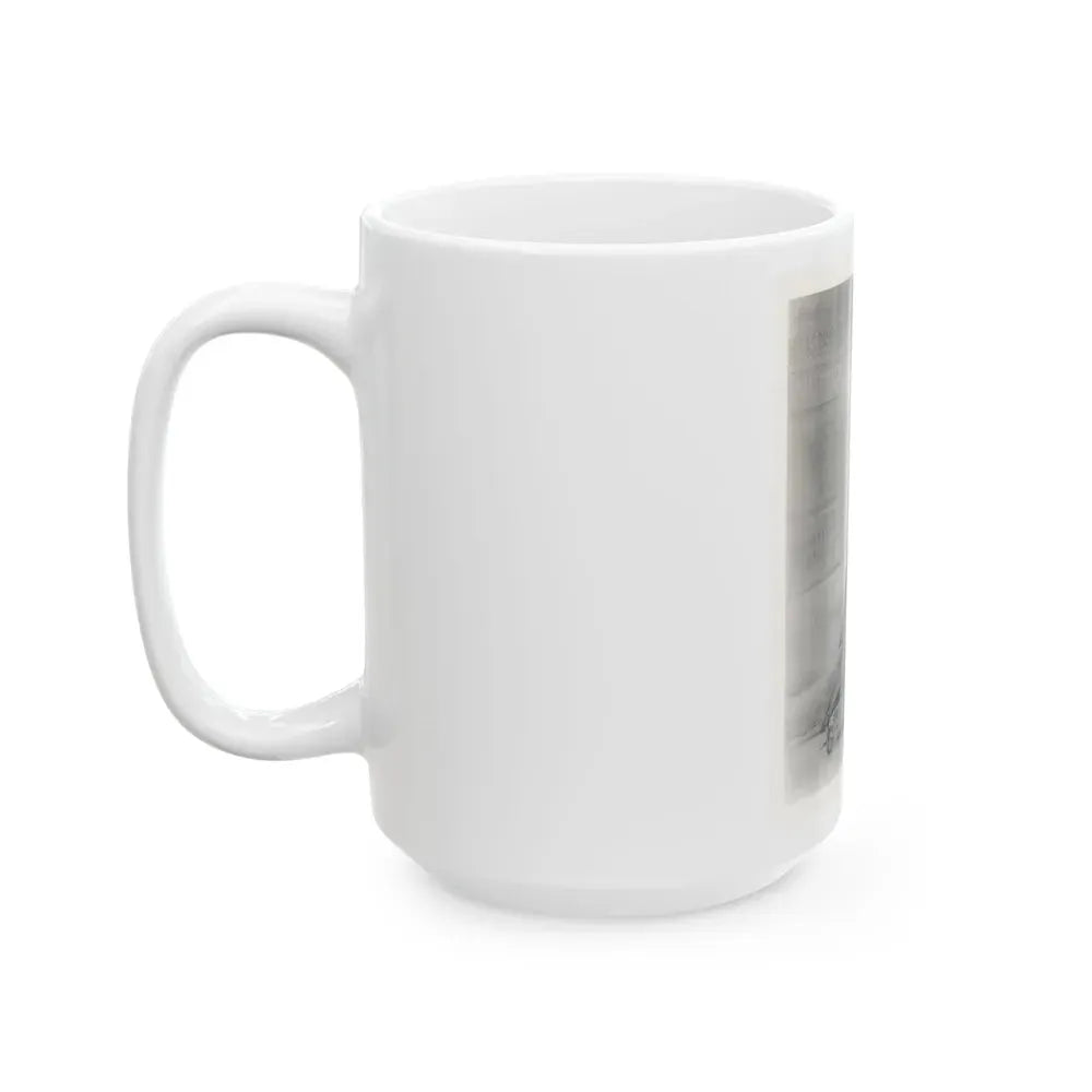 Barbara Nichols #579 - 8x10 B&W Full Body Irving Klaw Negative Re-Strike Glamour Photo from 50's (Vintage Female Icon) White Coffee Mug - Go Mug Yourself