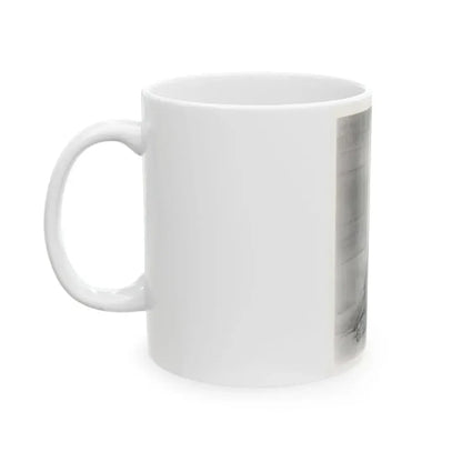 Barbara Nichols #579 - 8x10 B&W Full Body Irving Klaw Negative Re-Strike Glamour Photo from 50's (Vintage Female Icon) White Coffee Mug - Go Mug Yourself