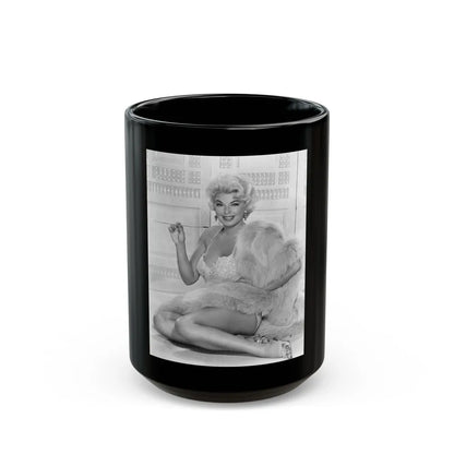 Barbara Nichols #64 (Vintage Female Icon) Black Coffee Mug-15oz-Go Mug Yourself