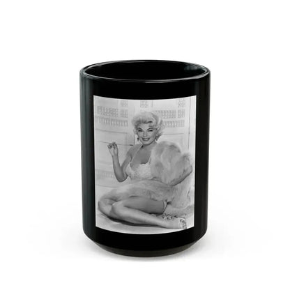 Barbara Nichols #64 (Vintage Female Icon) Black Coffee Mug 15oz - Go Mug Yourself