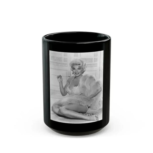 Barbara Nichols #64 (Vintage Female Icon) Black Coffee Mug 15oz - Go Mug Yourself