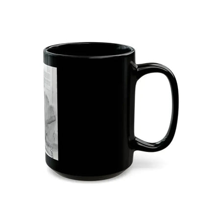 Barbara Nichols #64 (Vintage Female Icon) Black Coffee Mug - Go Mug Yourself