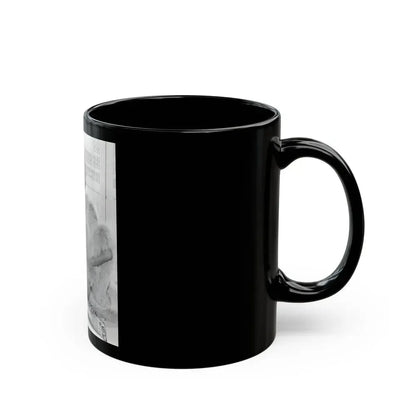 Barbara Nichols #64 (Vintage Female Icon) Black Coffee Mug - Go Mug Yourself