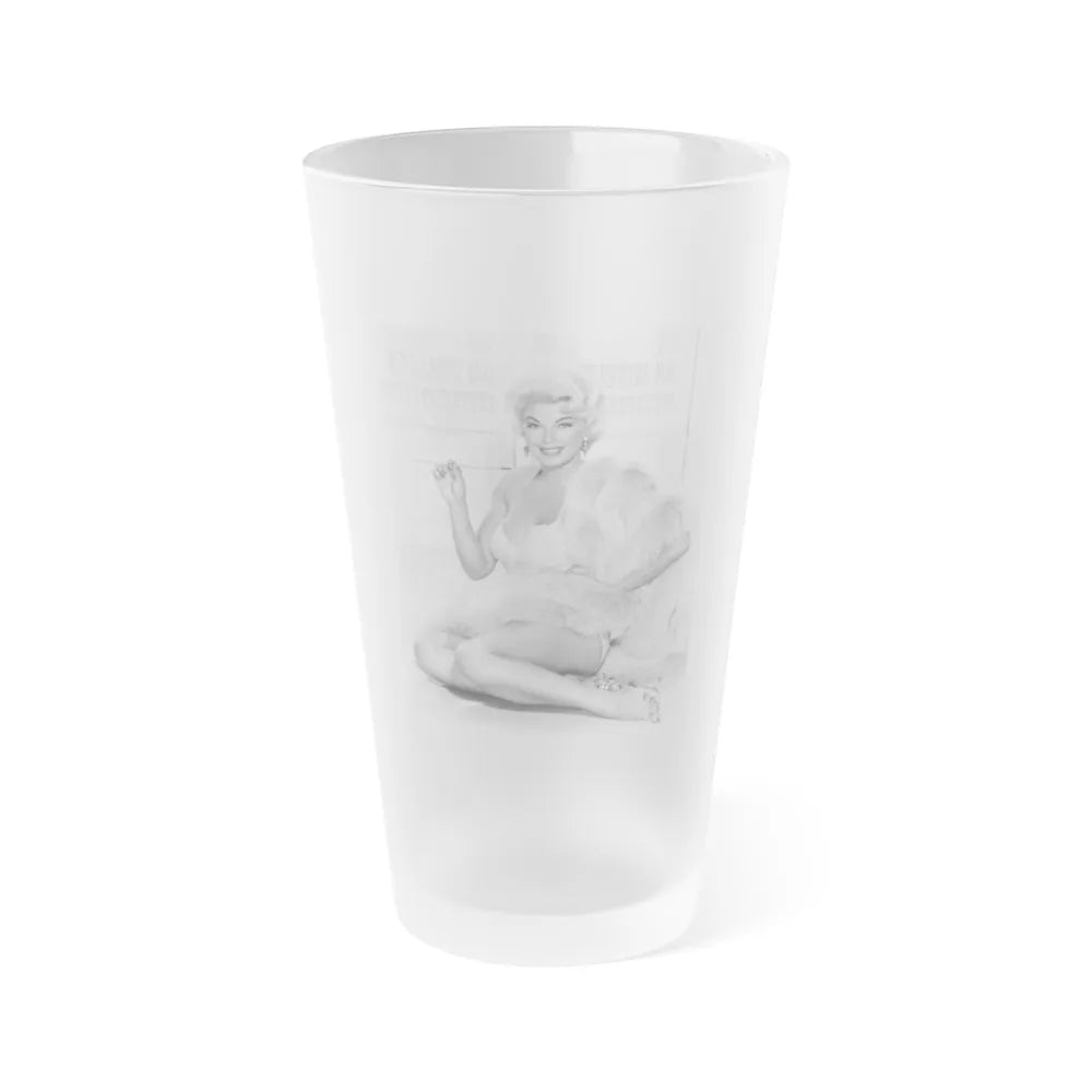 Barbara Nichols #64 (Vintage Female Icon) Frosted Pint Glass 16oz-16oz-Frosted-Go Mug Yourself