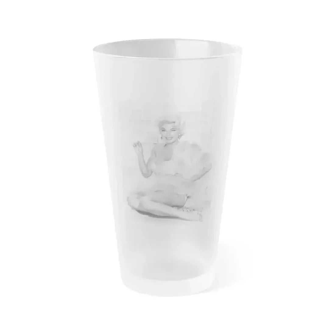 Barbara Nichols #64 (Vintage Female Icon) Frosted Pint Glass 16oz 16oz Frosted - Go Mug Yourself