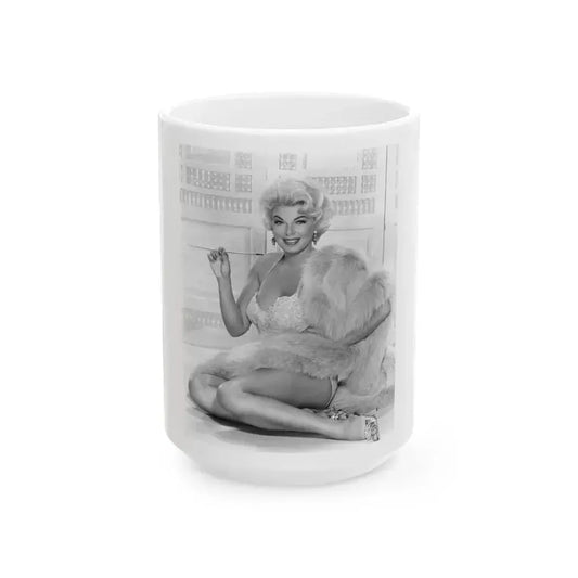 Barbara Nichols #64 (Vintage Female Icon) White Coffee Mug 15oz - Go Mug Yourself