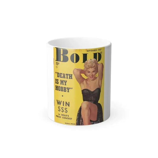 Barbara Nichols #80 - Mag. Cover (Vintage Female Icon) Color Changing Mug 11oz 11oz - Go Mug Yourself