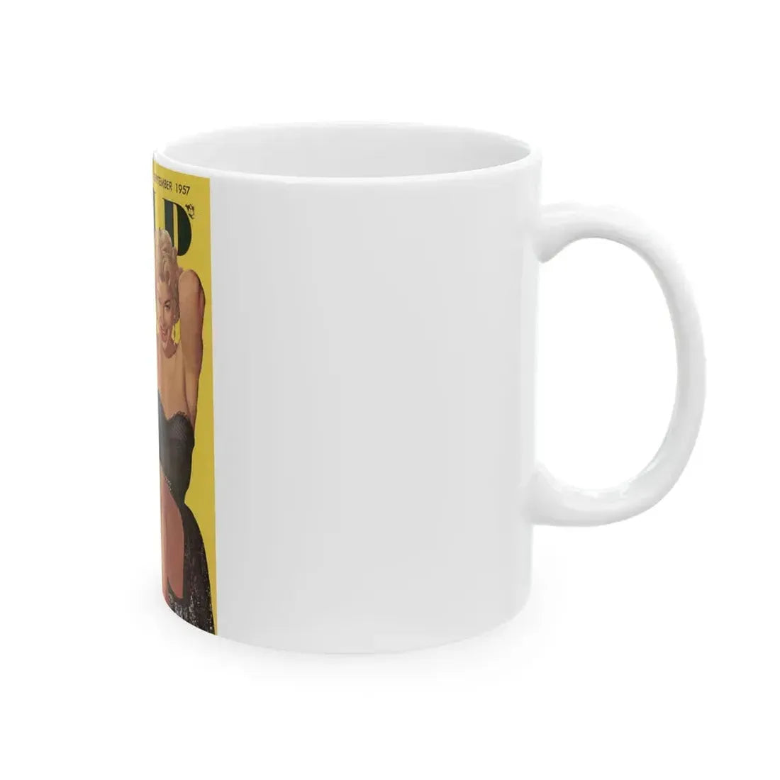 Barbara Nichols #80 - Mag. Cover (Vintage Female Icon) White Coffee Mug - Go Mug Yourself