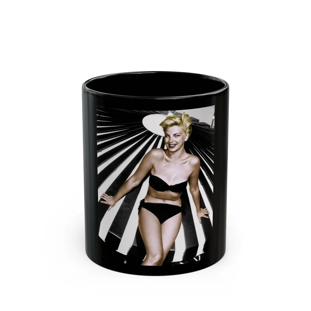 Barbara Nichols #84 (Vintage Female Icon) Black Coffee Mug-11oz-Go Mug Yourself