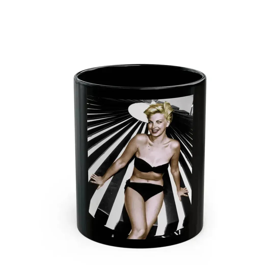Barbara Nichols #84 (Vintage Female Icon) Black Coffee Mug 11oz - Go Mug Yourself