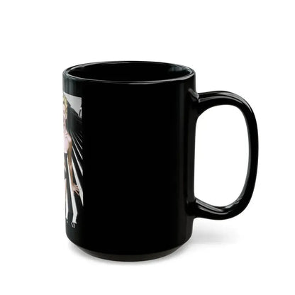 Barbara Nichols #84 (Vintage Female Icon) Black Coffee Mug - Go Mug Yourself