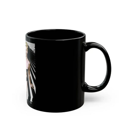 Barbara Nichols #84 (Vintage Female Icon) Black Coffee Mug - Go Mug Yourself