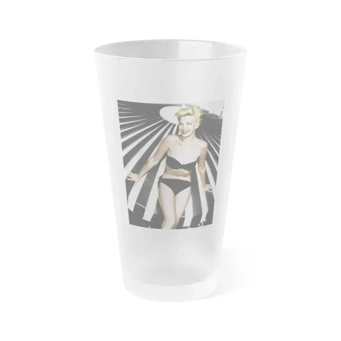 Barbara Nichols #84 (Vintage Female Icon) Frosted Pint Glass 16oz 16oz Frosted - Go Mug Yourself