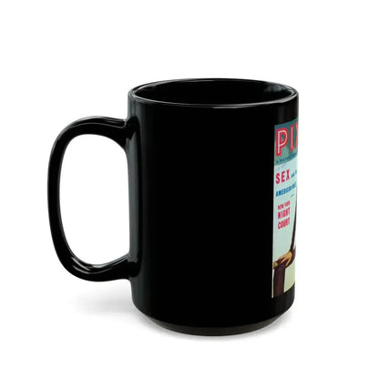 Barbara Nichols #95 - Mag. Cover (Vintage Female Icon) Black Coffee Mug - Go Mug Yourself