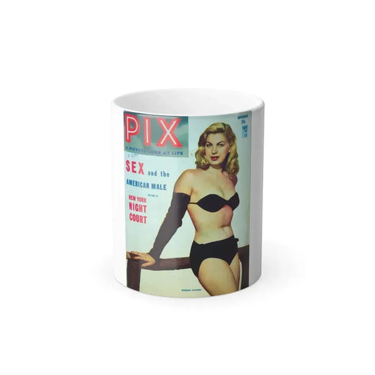 Barbara Nichols #95 - Mag. Cover (Vintage Female Icon) Color Changing Mug 11oz 11oz - Go Mug Yourself