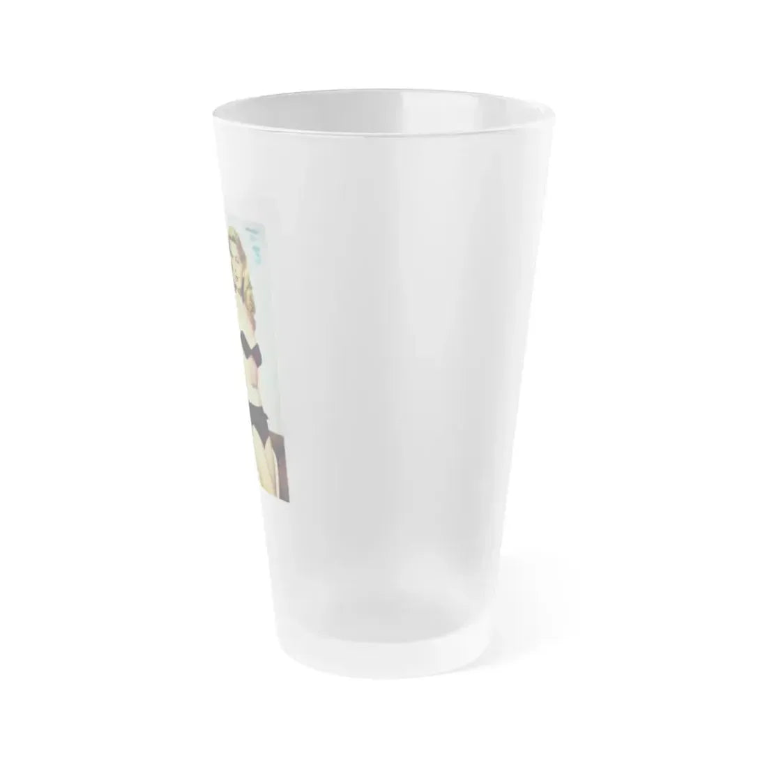 Barbara Nichols #95 - Mag. Cover (Vintage Female Icon) Frosted Pint Glass 16oz - Go Mug Yourself