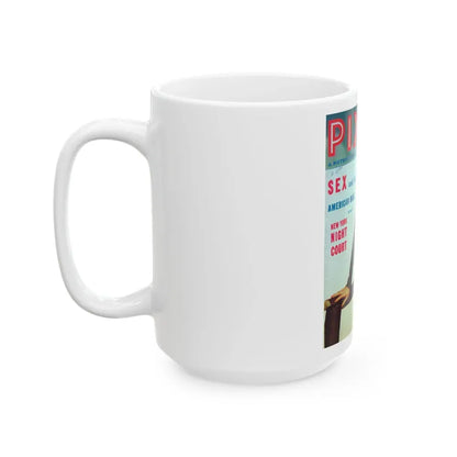 Barbara Nichols #95 - Mag. Cover (Vintage Female Icon) White Coffee Mug - Go Mug Yourself