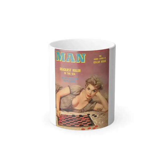 Barbara Nichols #99 - Mag. Cover (Vintage Female Icon) Color Changing Mug 11oz 11oz - Go Mug Yourself