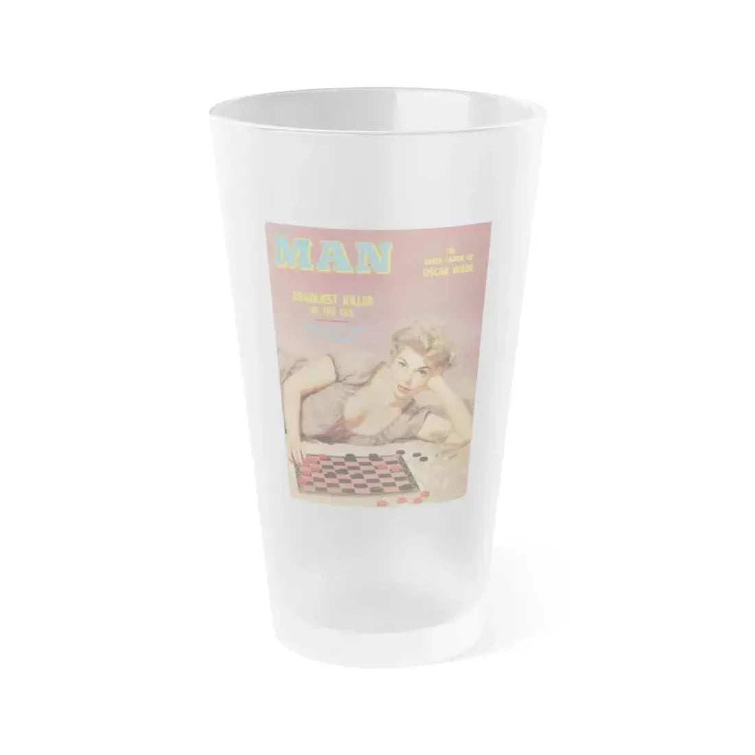 Barbara Nichols #99 - Mag. Cover (Vintage Female Icon) Frosted Pint Glass 16oz 16oz Frosted - Go Mug Yourself