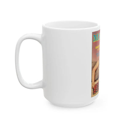 Barbara Nichols #99 - Mag. Cover (Vintage Female Icon) White Coffee Mug - Go Mug Yourself