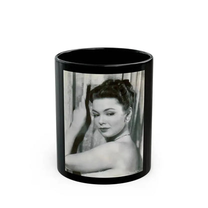 Barbara Rush #04 (Vintage Female Icon) Black Coffee Mug 11oz - Go Mug Yourself