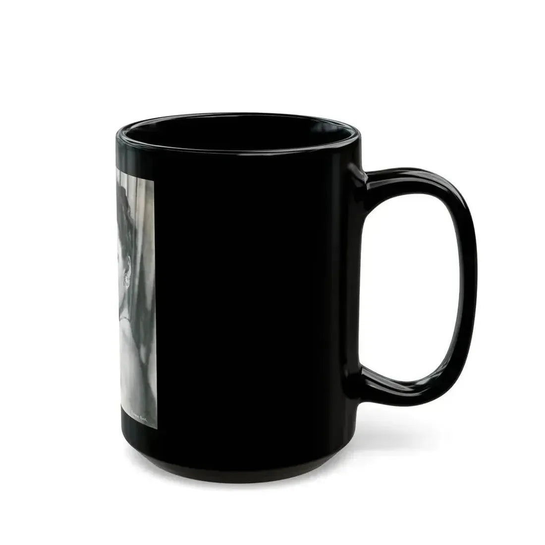 Barbara Rush #04 (Vintage Female Icon) Black Coffee Mug - Go Mug Yourself