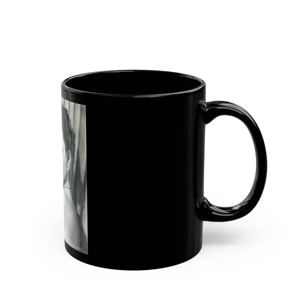 Barbara Rush #04 (Vintage Female Icon) Black Coffee Mug - Go Mug Yourself