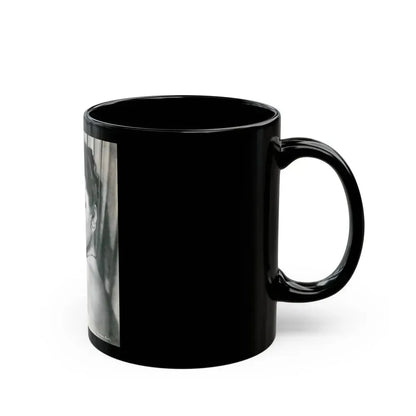 Barbara Rush #04 (Vintage Female Icon) Black Coffee Mug - Go Mug Yourself