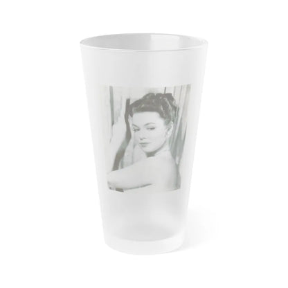 Barbara Rush #04 (Vintage Female Icon) Frosted Pint Glass 16oz-16oz-Frosted-Go Mug Yourself