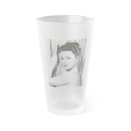 Barbara Rush #04 (Vintage Female Icon) Frosted Pint Glass 16oz-16oz-Frosted-Go Mug Yourself