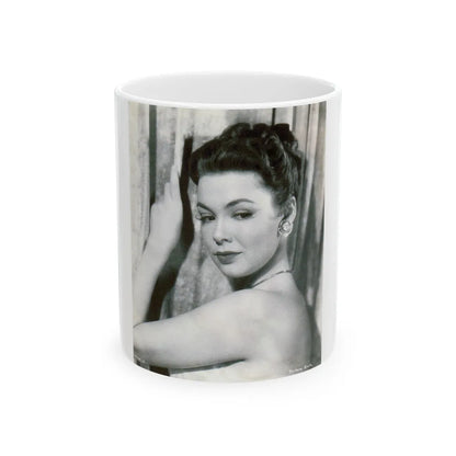 Barbara Rush #04 (Vintage Female Icon) White Coffee Mug-11oz-Go Mug Yourself