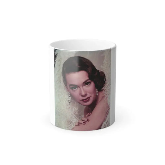 Barbara Rush #06 - 8x10 Color Head & Shoulder Glamour Photo from 50's (Vintage Female Icon) Color Changing Coffee Mug 11oz - Go Mug Yourself