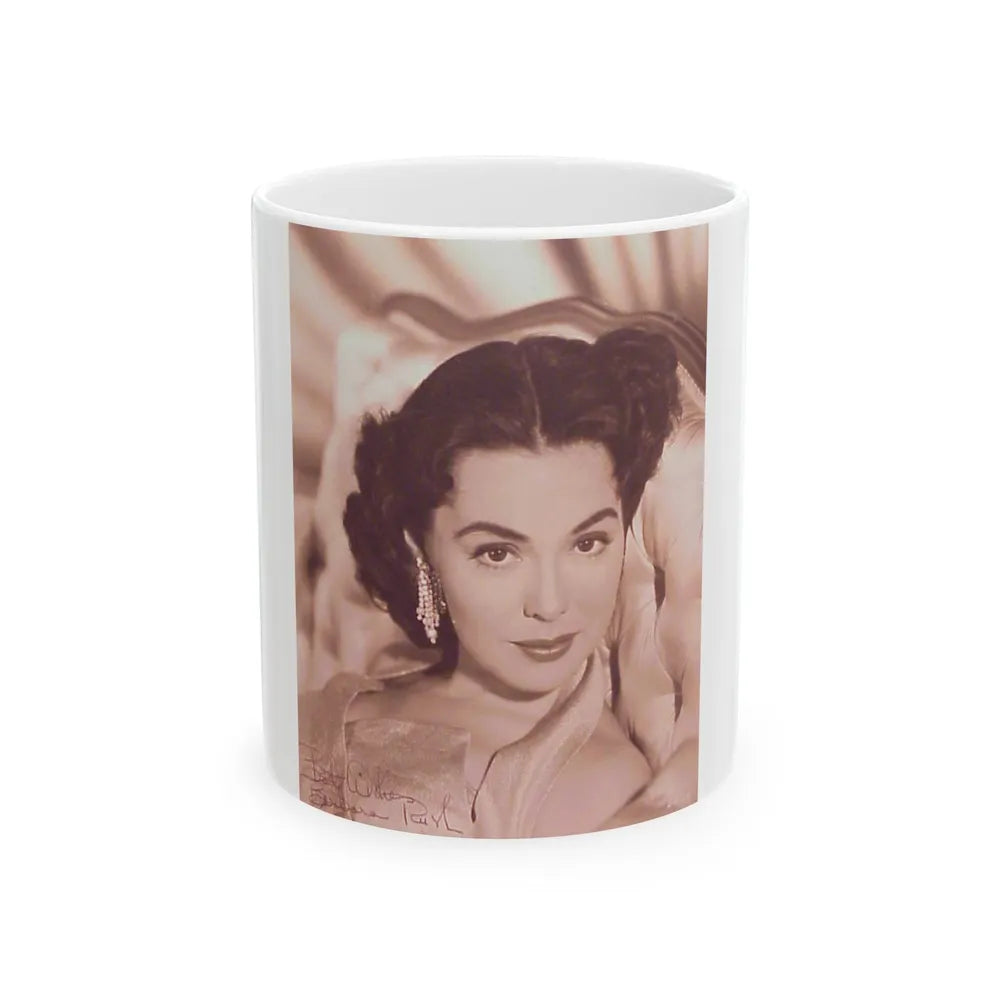 Barbara Rush #106 (Vintage Female Icon) White Coffee Mug-11oz-Go Mug Yourself