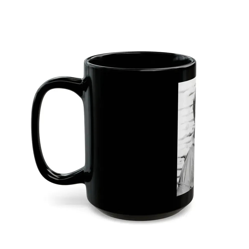 Barbara Rush #107 (Vintage Female Icon) Black Coffee Mug - Go Mug Yourself