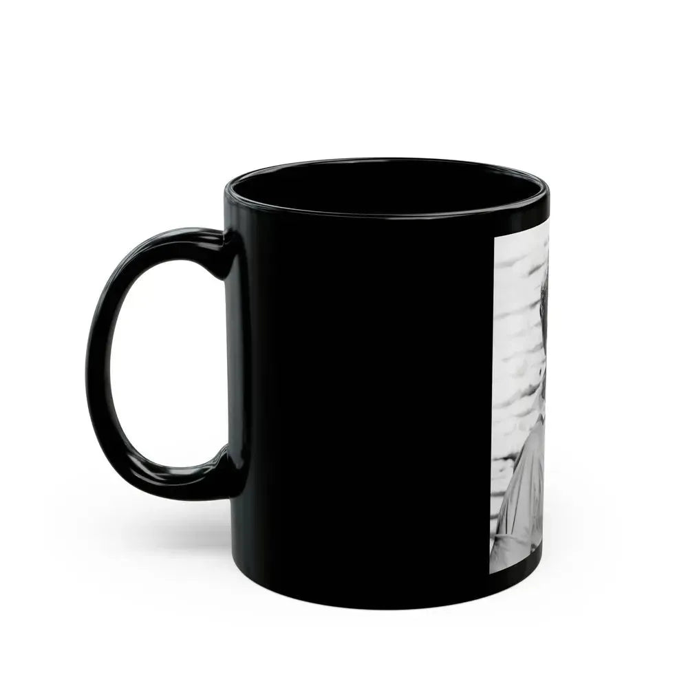 Barbara Rush #107 (Vintage Female Icon) Black Coffee Mug - Go Mug Yourself