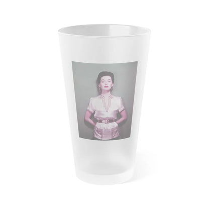 Barbara Rush #112 (Vintage Female Icon) Frosted Pint Glass 16oz-16oz-Frosted-Go Mug Yourself