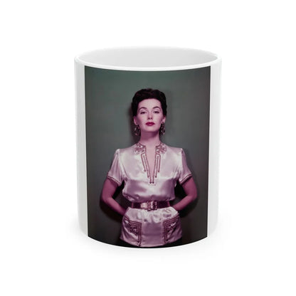 Barbara Rush #112 (Vintage Female Icon) White Coffee Mug-11oz-Go Mug Yourself