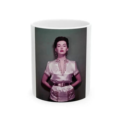 Barbara Rush #112 (Vintage Female Icon) White Coffee Mug 11oz - Go Mug Yourself