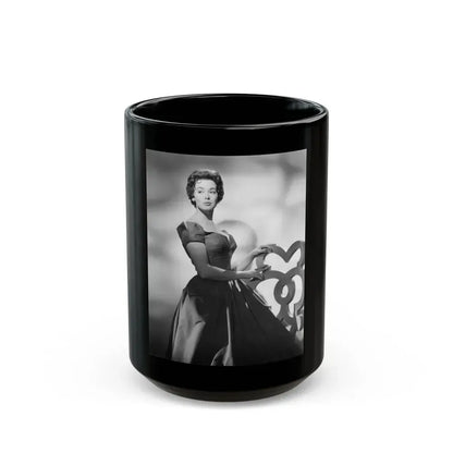 Barbara Rush #121 (Vintage Female Icon) Black Coffee Mug 15oz - Go Mug Yourself
