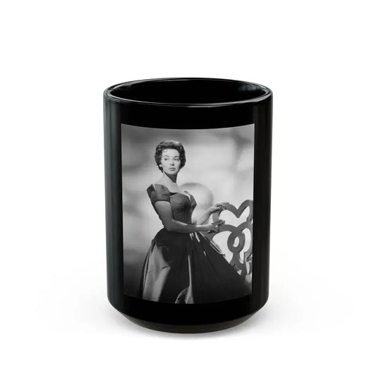 Barbara Rush #121 (Vintage Female Icon) Black Coffee Mug 15oz - Go Mug Yourself