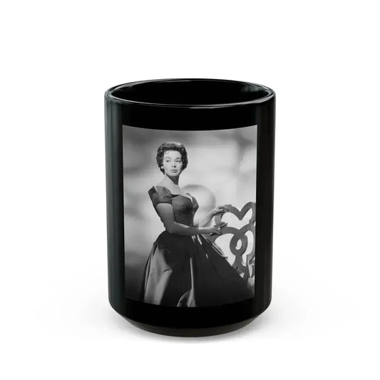 Barbara Rush #121 (Vintage Female Icon) Black Coffee Mug 15oz - Go Mug Yourself