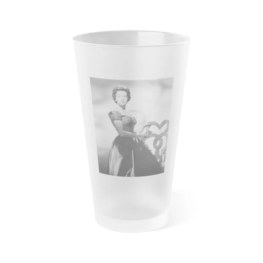 Barbara Rush #121 (Vintage Female Icon) Frosted Pint Glass 16oz-16oz-Frosted-Go Mug Yourself