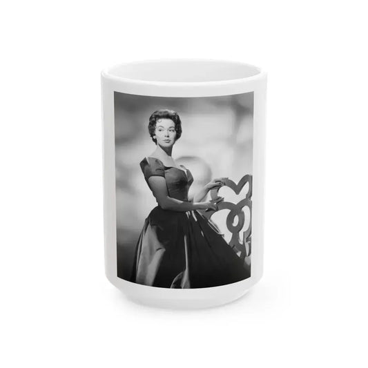 Barbara Rush #121 (Vintage Female Icon) White Coffee Mug 15oz - Go Mug Yourself