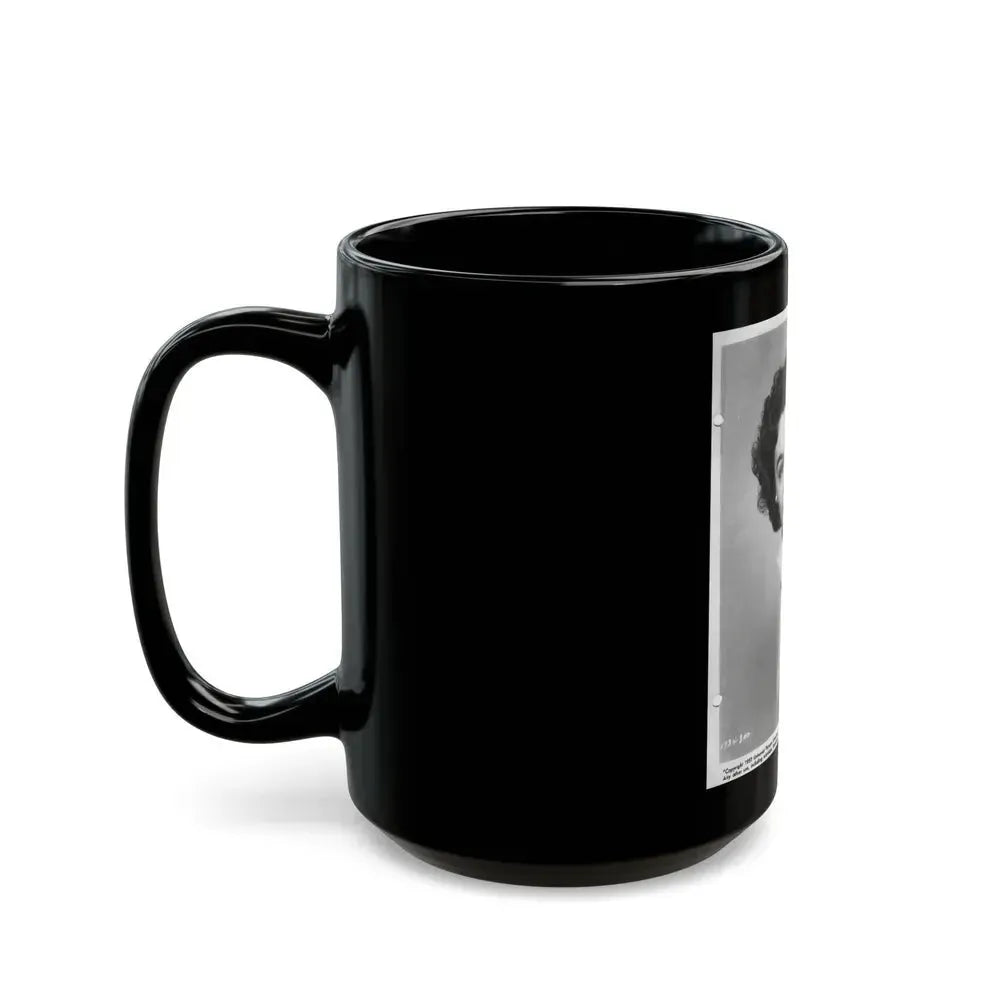 Barbara Rush #13 (Vintage Female Icon) Black Coffee Mug - Go Mug Yourself